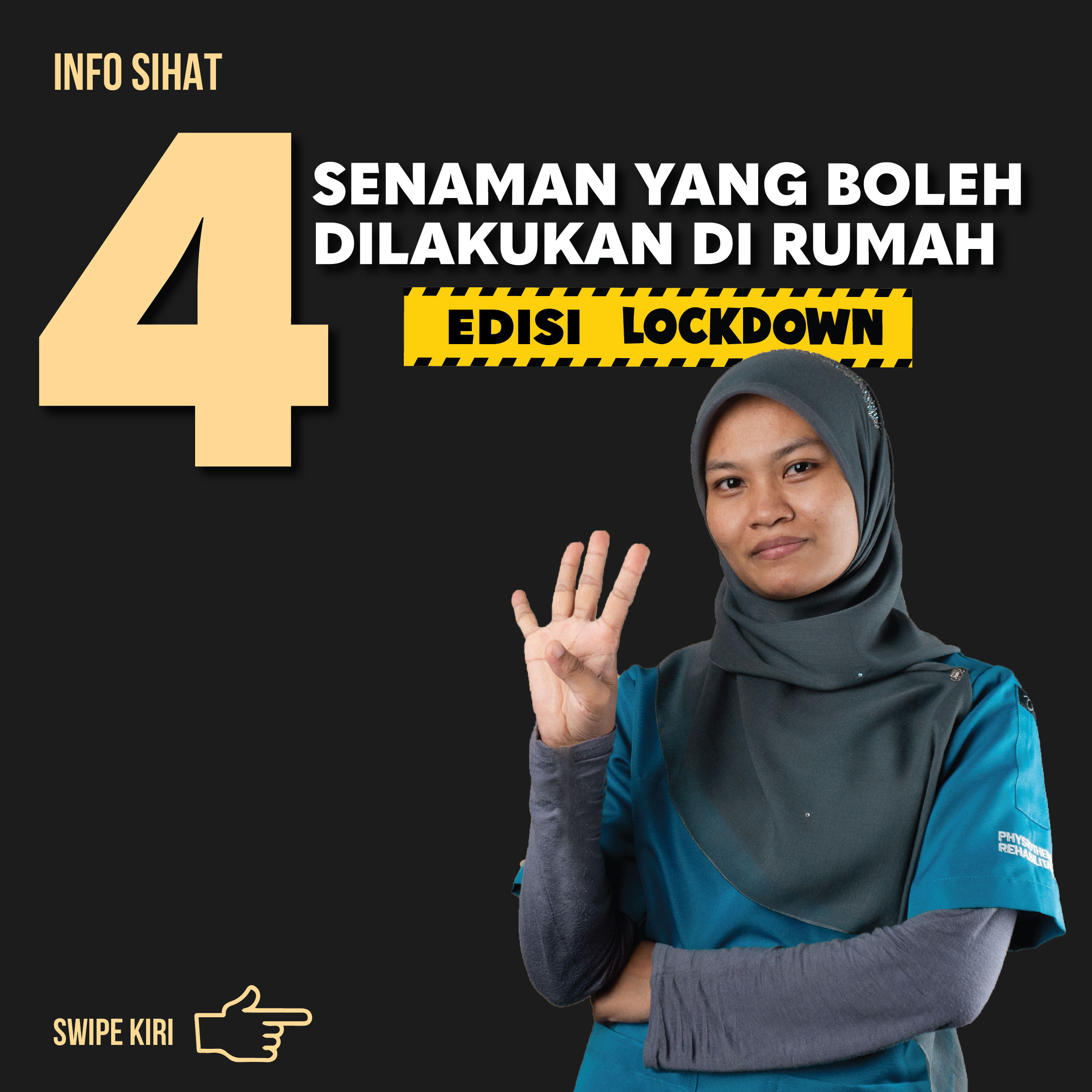 Lockdown edition: 4 Senaman mudah di rumah