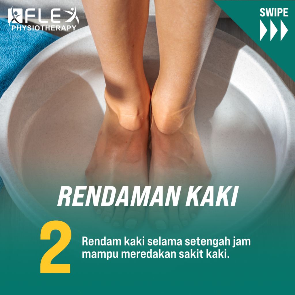 Sakit Tumit Berkurang Lepas Rendam Kaki Dalam Air