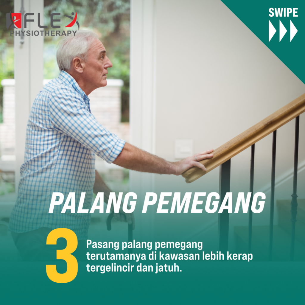 Elak Jatuh Dengan Meletakkan Palang Pemegang