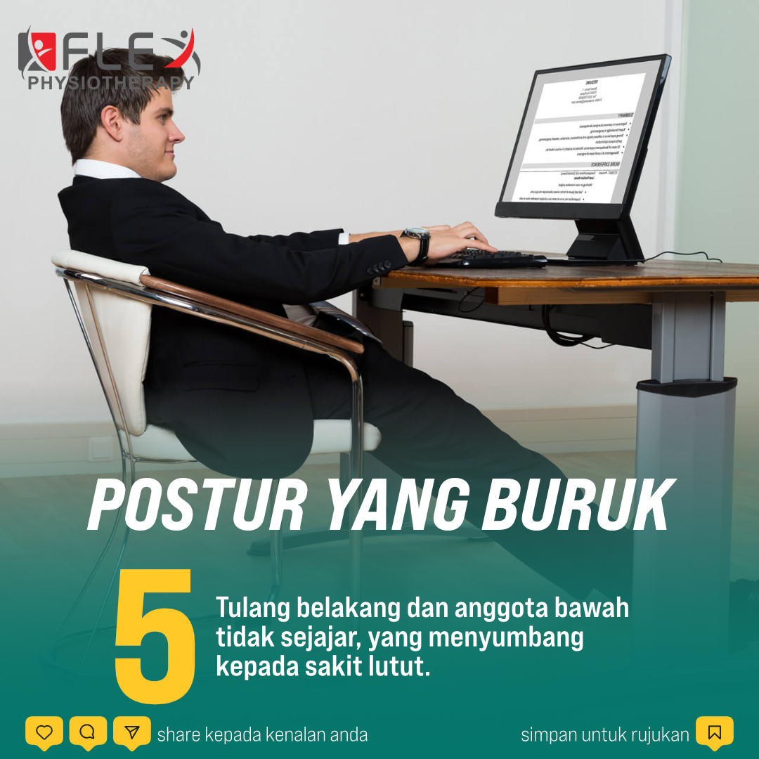 Sakit Lutut Disebabkan Oleh Postur Buruk