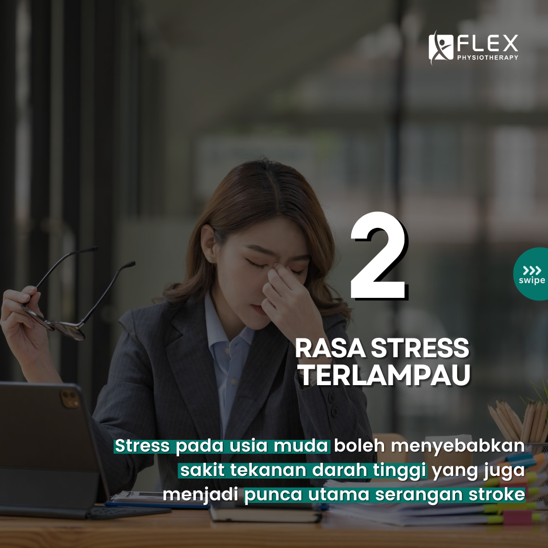 Stress melampau menyebabkan stroke terjadi